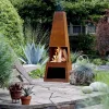 GardenMaxX Pular XL Corten Outdoor Fireplace