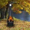 GardenMaxX Denver 125 Black Terrasverwarming Tuinhaard Grill Terraskachel