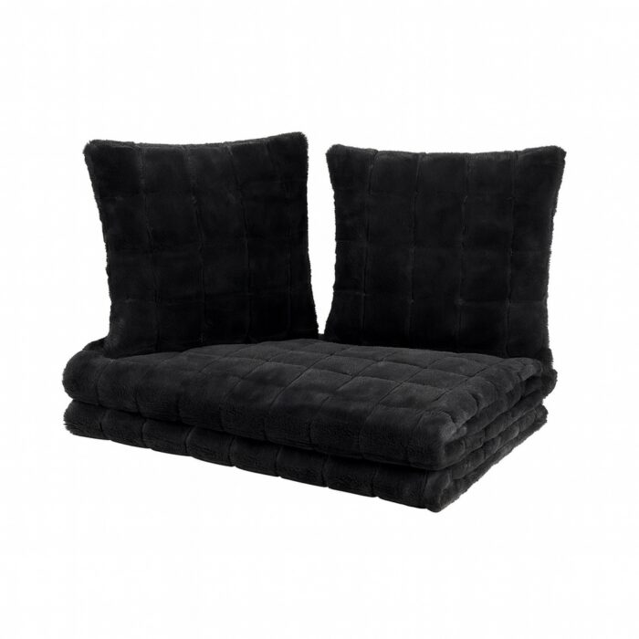 Imitatiebont Plaid - Bont Plaid Manhattan 150x200cm + 2x Kussen 45x45cm - Set - Warm en Zacht