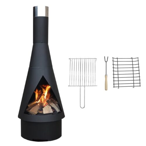 Denver 125 Black met stookrooster en grillrooster